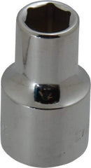 Blackhawk by Proto - 1/2" Drive, Standard Hand Socket - 6 Points, 1-1/2" OAL, Chrome Finish - Apex Tool & Supply