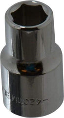 Blackhawk by Proto - 1/2" Drive, Standard Hand Socket - 6 Points, 1-1/2" OAL, Chrome Finish - Apex Tool & Supply