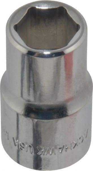 Blackhawk by Proto - 1/2" Drive, Standard Hand Socket - 6 Points, 1-1/2" OAL, Chrome Finish - Apex Tool & Supply