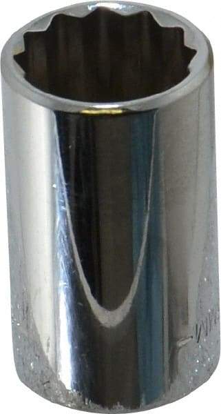 Blackhawk by Proto - 1/2" Drive, Standard Hand Socket - 12 Points, 1-1/2" OAL, Chrome Finish - Apex Tool & Supply
