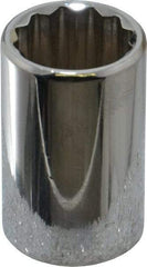 Blackhawk by Proto - 1/2" Drive, Standard Hand Socket - 12 Points, 1-1/2" OAL, Chrome Finish - Apex Tool & Supply