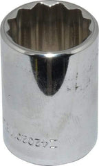 Blackhawk by Proto - 1/2" Drive, Standard Hand Socket - 12 Points, 1-1/2" OAL, Chrome Finish - Apex Tool & Supply