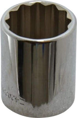 Blackhawk by Proto - 1/2" Drive, Standard Hand Socket - 12 Points, 1-1/2" OAL, Chrome Finish - Apex Tool & Supply