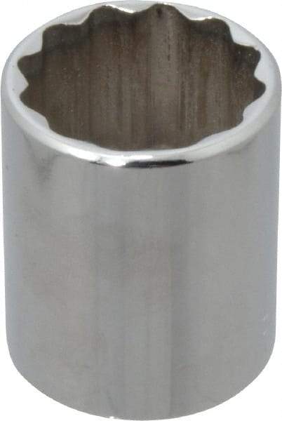 Blackhawk by Proto - 1/2" Drive, Standard Hand Socket - 12 Points, 1-3/4" OAL, Chrome Finish - Apex Tool & Supply