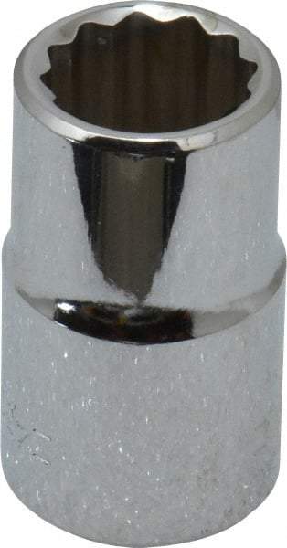 Blackhawk by Proto - 1/2" Drive, Standard Hand Socket - 12 Points, 1-1/2" OAL, Chrome Finish - Apex Tool & Supply