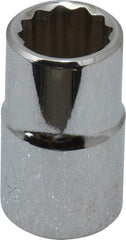 Blackhawk by Proto - 1/2" Drive, Standard Hand Socket - 12 Points, 1-1/2" OAL, Chrome Finish - Apex Tool & Supply