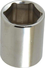 Blackhawk by Proto - 1/2" Drive, Standard Hand Socket - 6 Points, 1-1/2" OAL, Chrome Finish - Apex Tool & Supply