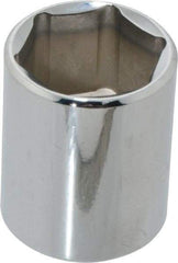 Blackhawk by Proto - 1/2" Drive, Standard Hand Socket - 6 Points, 1-1/2" OAL, Chrome Finish - Apex Tool & Supply