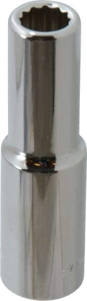 Blackhawk by Proto - 1/2" Drive, Deep Hand Socket - 12 Points, 3-3/32" OAL, Chrome Finish - Apex Tool & Supply