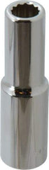 Blackhawk by Proto - 1/2" Drive, Deep Hand Socket - 12 Points, 3-3/32" OAL, Chrome Finish - Apex Tool & Supply