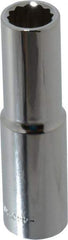 Blackhawk by Proto - 1/2" Drive, Deep Hand Socket - 12 Points, 3-3/32" OAL, Chrome Finish - Apex Tool & Supply