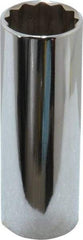 Blackhawk by Proto - 1/2" Drive, Deep Hand Socket - 12 Points, 3-3/32" OAL, Chrome Finish - Apex Tool & Supply