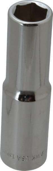 Blackhawk by Proto - 1/2" Drive, Deep Hand Socket - 6 Points, 3-9/32" OAL, Chrome Finish - Apex Tool & Supply