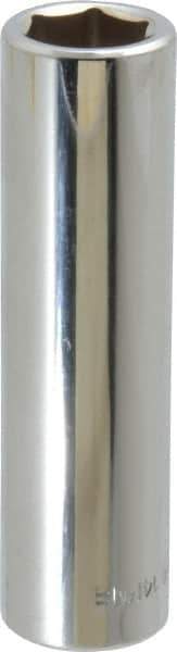 Blackhawk by Proto - 1/2" Drive, Deep Hand Socket - 6 Points, 3-3/32" OAL, Chrome Finish - Apex Tool & Supply
