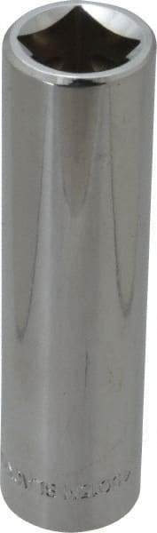 Blackhawk by Proto - 1/2" Drive, Deep Hand Socket - 6 Points, 3-9/32" OAL, Chrome Finish - Apex Tool & Supply