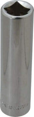 Blackhawk by Proto - 1/2" Drive, Deep Hand Socket - 6 Points, 3-9/32" OAL, Chrome Finish - Apex Tool & Supply