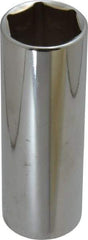 Blackhawk by Proto - 1/2" Drive, Deep Hand Socket - 6 Points, 3-3/32" OAL, Chrome Finish - Apex Tool & Supply