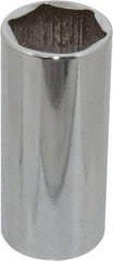 Blackhawk by Proto - 1/2" Drive, Deep Hand Socket - 6 Points, 3-3/32" OAL, Chrome Finish - Apex Tool & Supply