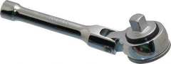 Blackhawk by Proto - 3/8" Drive Round Head Ratchet - Chrome Finish, 5-7/8" OAL, 41 Gear Teeth, Miniature Full Polished Handle, Flex Head - Apex Tool & Supply