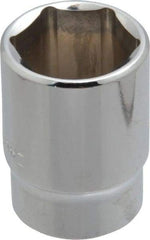 Blackhawk by Proto - 13/16", 1/2" Drive, Standard Hand Socket - 6 Points, 1-1/2" OAL, Chrome Finish - Apex Tool & Supply