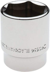 Blackhawk by Proto - 1-1/16", 1/2" Drive, Standard Hand Socket - 6 Points, 1-11/16" OAL - Apex Tool & Supply