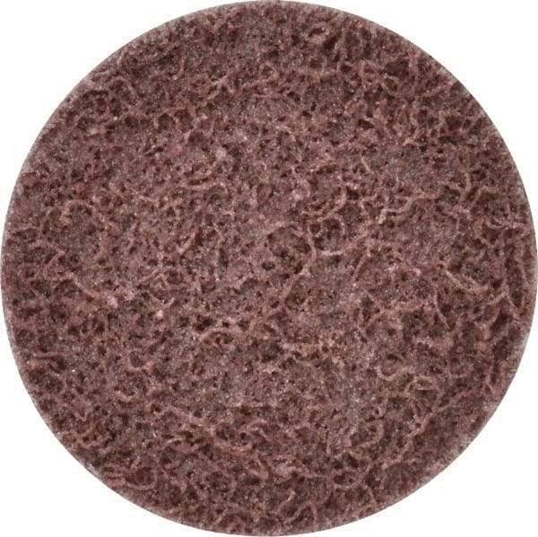 Superior Abrasives - 2" Disc Diam, Aluminum Oxide Quick Change Disc - Type R Attaching System, Nonwoven, Maroon, Medium Grade, FD Series - Apex Tool & Supply