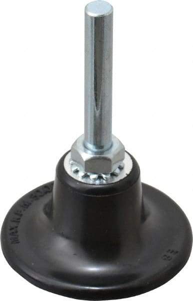 Value Collection - 2" Diam Quick-Change Type S Disc Backing Pad - 1/4" Shank Diam, 25,000 RPM - Apex Tool & Supply
