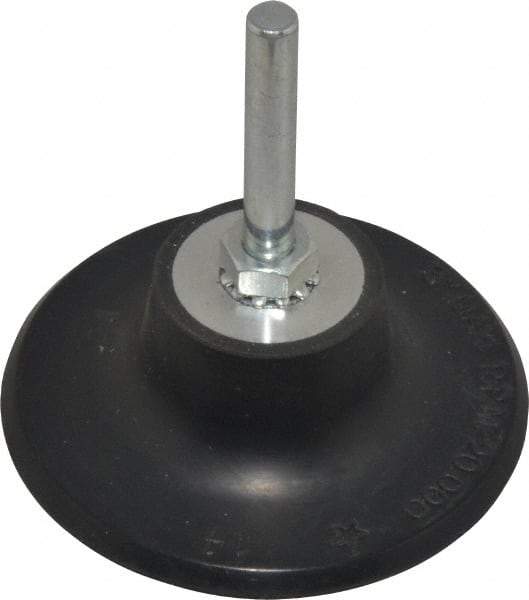 Value Collection - 3" Diam Quick-Change Type R Disc Backing Pad - 1/4" Shank Diam, 20,000 RPM - Apex Tool & Supply