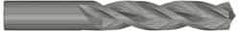 Kennametal - 8mm 130° Solid Carbide Jobber Drill - Bright Finish, Right Hand Cut, Spiral Flute, Straight Shank, 91mm OAL, Standard Point - Apex Tool & Supply