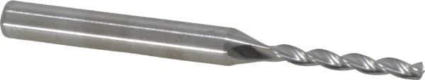 Kennametal - 3mm 130° Solid Carbide Jobber Drill - Bright Finish, Right Hand Cut, Spiral Flute, Straight Shank, 66mm OAL, Standard Point - Apex Tool & Supply