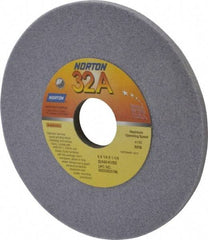 Norton - 6" Diam x 1-1/4" Hole x 1/4" Thick, K Hardness, 60 Grit Surface Grinding Wheel - Aluminum Oxide, Type 1, Medium Grade, 4,140 Max RPM, Vitrified Bond, No Recess - Apex Tool & Supply