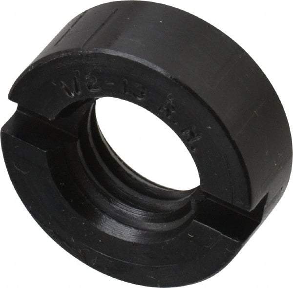 Sopko - 7/8" Diam Grinding Wheel Spindle Slotted Nut - 1/2-13 Thread Size, Right Handed, 5/16" Thick - Apex Tool & Supply