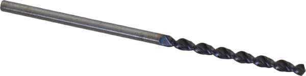 Accupro - 1.65mm 130° Cobalt Jobber Drill - TiAlN Finish, Right Hand Cut, Parabolic Flute, Straight Shank, 1-11/16" OAL, Split Point - Apex Tool & Supply