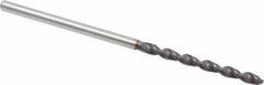 Accupro - #49 130° Cobalt Jobber Drill - TiAlN Finish, Right Hand Cut, Parabolic Flute, Straight Shank, 46mm OAL, Split Point - Apex Tool & Supply