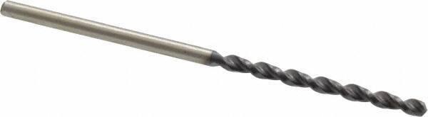 Accupro - #48 130° Cobalt Jobber Drill - TiAlN Finish, Right Hand Cut, Parabolic Flute, Straight Shank, 1-15/16" OAL, Split Point - Apex Tool & Supply