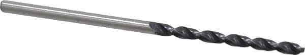 Accupro - #43 130° Cobalt Jobber Drill - TiAlN Finish, Right Hand Cut, Parabolic Flute, Straight Shank, 2-3/32" OAL, Split Point - Apex Tool & Supply