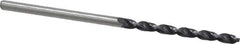 Accupro - #43 130° Cobalt Jobber Drill - TiAlN Finish, Right Hand Cut, Parabolic Flute, Straight Shank, 2-3/32" OAL, Split Point - Apex Tool & Supply