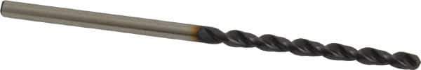 Accupro - #41 130° Cobalt Jobber Drill - TiAlN Finish, Right Hand Cut, Parabolic Flute, Straight Shank, 2-1/4" OAL, Split Point - Apex Tool & Supply