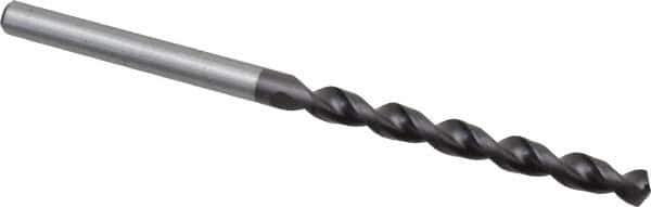 Accupro - 5/32" 130° Cobalt Jobber Drill - TiAlN Finish, Right Hand Cut, Parabolic Flute, Straight Shank, 2-15/16" OAL, Split Point - Apex Tool & Supply