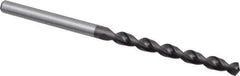 Accupro - 5/32" 130° Cobalt Jobber Drill - TiAlN Finish, Right Hand Cut, Parabolic Flute, Straight Shank, 2-15/16" OAL, Split Point - Apex Tool & Supply