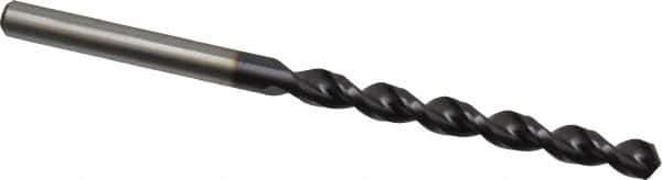 Accupro - #16 130° Cobalt Jobber Drill - TiAlN Finish, Right Hand Cut, Parabolic Flute, Straight Shank, 3-5/32" OAL, Split Point - Apex Tool & Supply