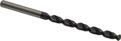 Accupro - #8 130° Cobalt Jobber Drill - TiAlN Finish, Right Hand Cut, Parabolic Flute, Straight Shank, 3-3/8" OAL, Split Point - Apex Tool & Supply