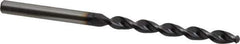 Accupro - #3 130° Cobalt Jobber Drill - TiAlN Finish, Right Hand Cut, Parabolic Flute, Straight Shank, 3-21/32" OAL, Split Point - Apex Tool & Supply