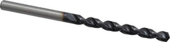 Accupro - 7/32" 130° Cobalt Jobber Drill - TiAlN Finish, Right Hand Cut, Parabolic Flute, Straight Shank, 93mm OAL, Split Point - Apex Tool & Supply