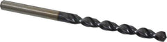 Accupro - Letter B 130° Cobalt Jobber Drill - TiAlN Finish, Right Hand Cut, Parabolic Flute, Straight Shank, 3-31/32" OAL, Split Point - Apex Tool & Supply