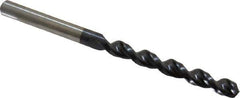 Accupro - Letter E (1/4) 130° Cobalt Jobber Drill - TiAlN Finish, Right Hand Cut, Parabolic Flute, Straight Shank, 3-31/32" OAL, Split Point - Apex Tool & Supply