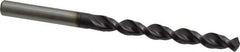 Accupro - 9/32" 130° Cobalt Jobber Drill - TiAlN Finish, Right Hand Cut, Parabolic Flute, Straight Shank, 109mm OAL, Split Point - Apex Tool & Supply