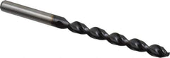 Accupro - 7.25mm 130° Cobalt Jobber Drill - TiAlN Finish, Right Hand Cut, Parabolic Flute, Straight Shank, 4-9/32" OAL, Split Point - Apex Tool & Supply