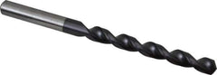 Accupro - Letter N 130° Cobalt Jobber Drill - TiAlN Finish, Right Hand Cut, Parabolic Flute, Straight Shank, 4-19/32" OAL, Split Point - Apex Tool & Supply
