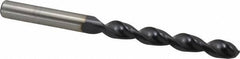 Accupro - Letter U 130° Cobalt Jobber Drill - TiAlN Finish, Right Hand Cut, Parabolic Flute, Straight Shank, 4-29/32" OAL, Split Point - Apex Tool & Supply